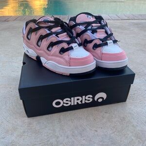 Osiris Pink and White Skate Shoes
